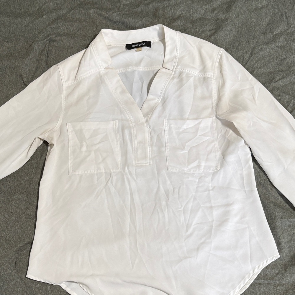 Nine West White Blouse